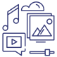 Library with media resources
