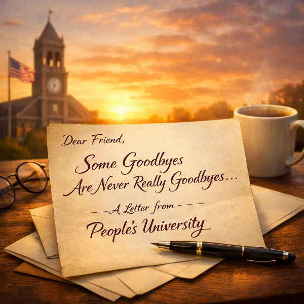 Some Goodbyes Are Never Really Goodbyes — A Letter from People's University